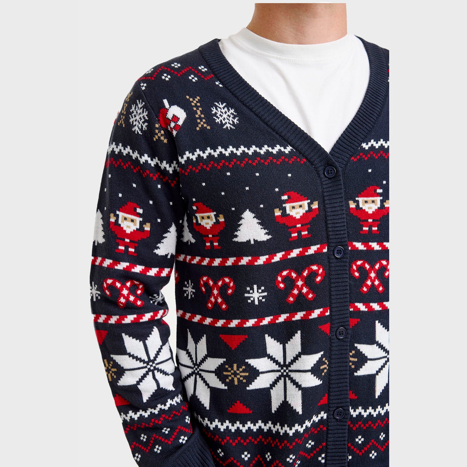 Santa's julecardigan - Herre